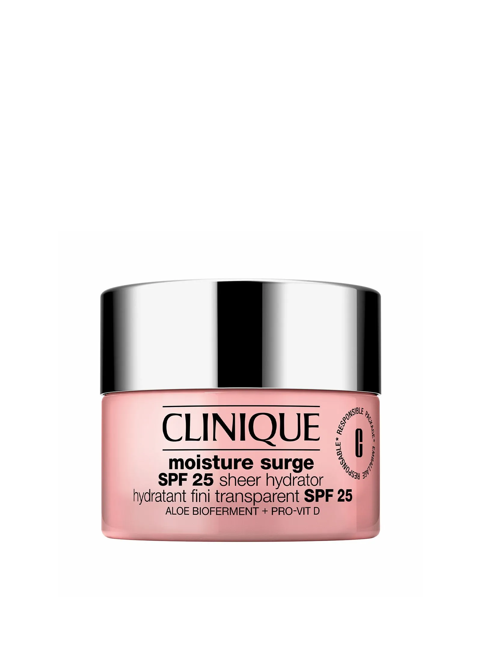 CLINIQUE MOISTURE SURGE (TM)  CREMA HIDRATANTE ACABADO TRANSPARENTE SPF 25