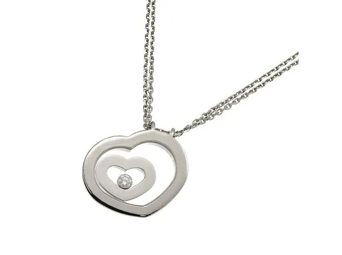 Collar de diamante en forma de corazón Chopard Happy Spirit Dorado 