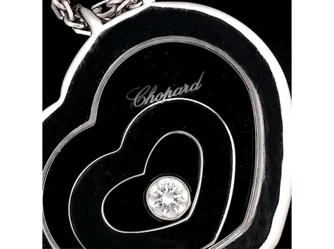 Collar de diamante en forma de corazón Chopard Happy Spirit Dorado 