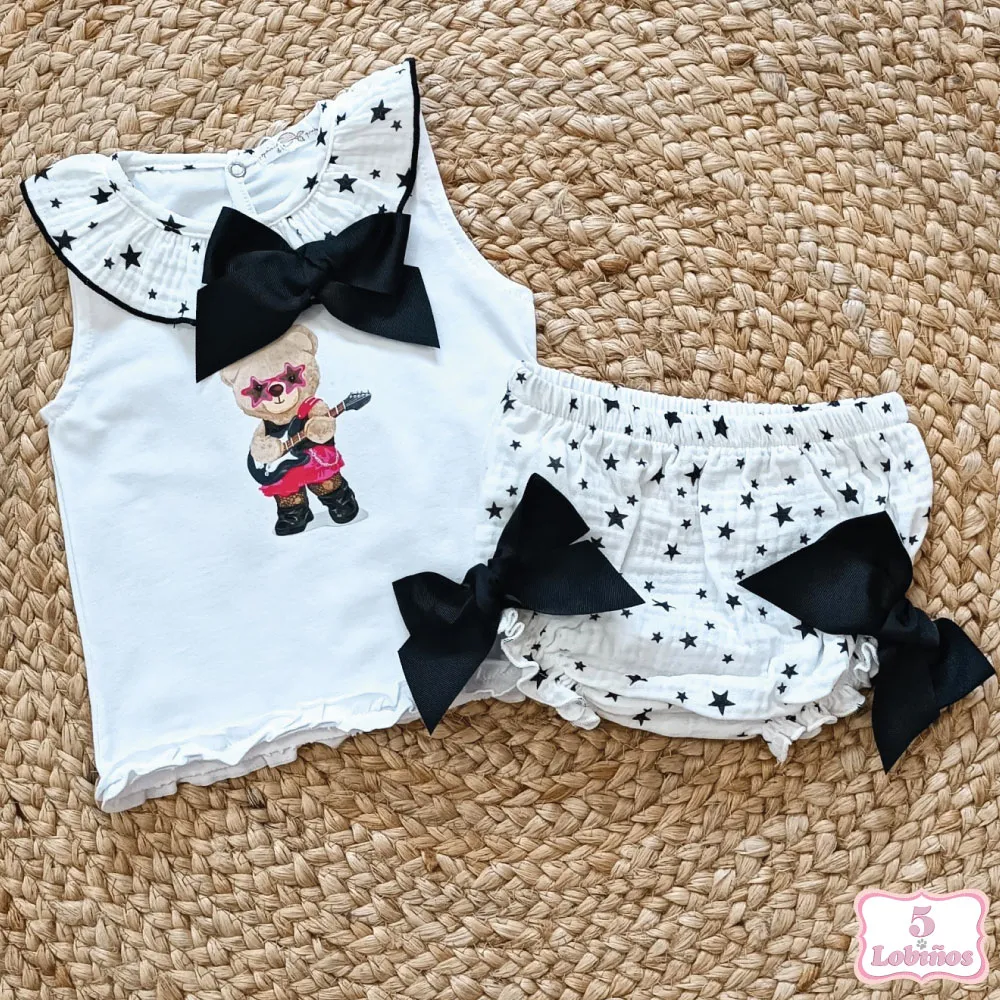 CONJUNTO BEBÉ NIÑA STARS Pequeños Piratas