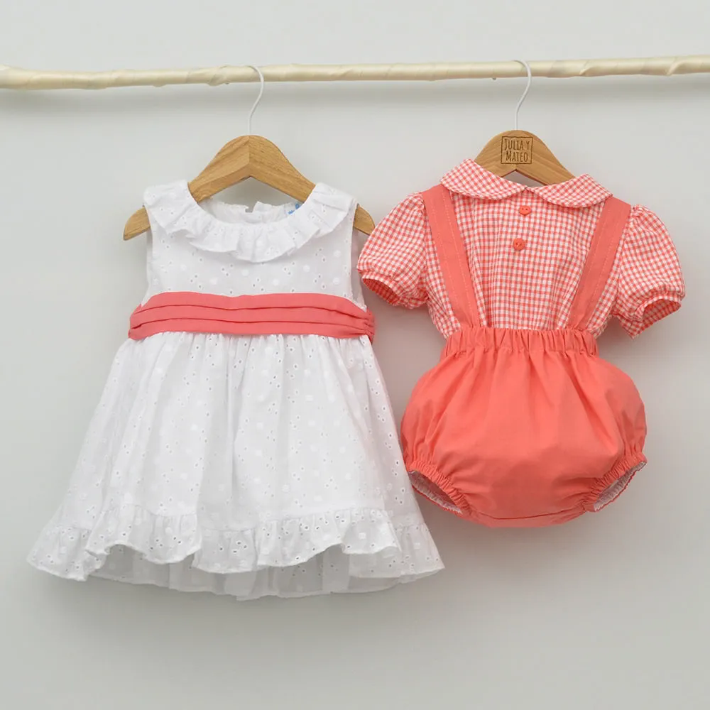 Conjunto Bebé Creta con camisa cuello Mao y pantalón