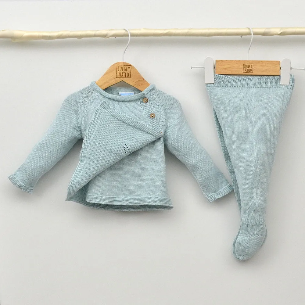 Conjunto bebés perle Mi Solete con jersey y polaina