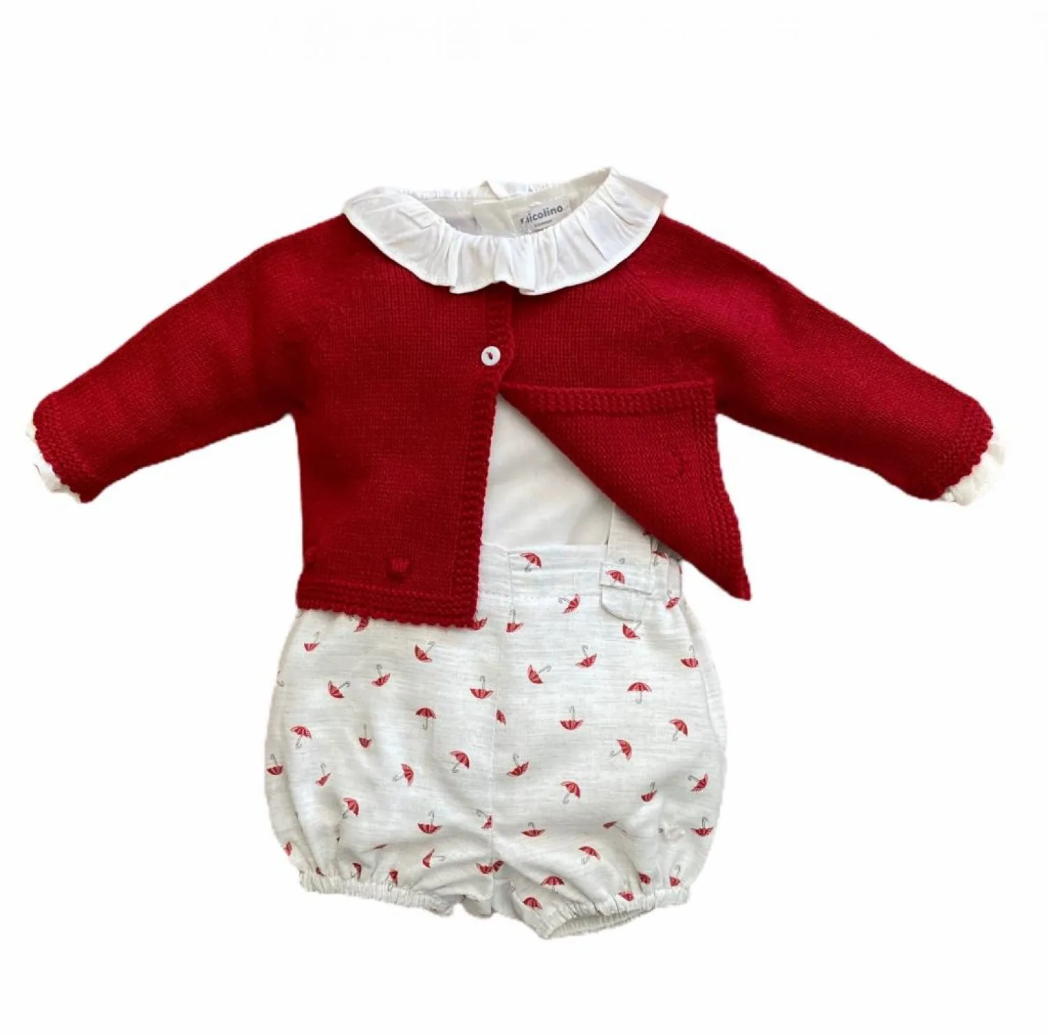 Conjunto para niño ideal primeras puestas Pimentón