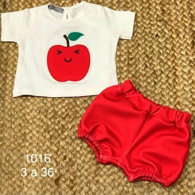 Conjunto ropa bebe manzana