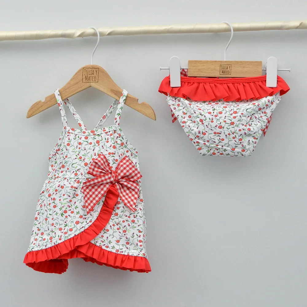 Conjunto vestido y culetin Bebé Flor