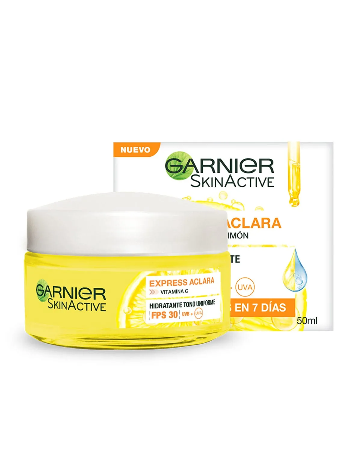 Crema Hidratante Express Aclara Garnier Skin Active