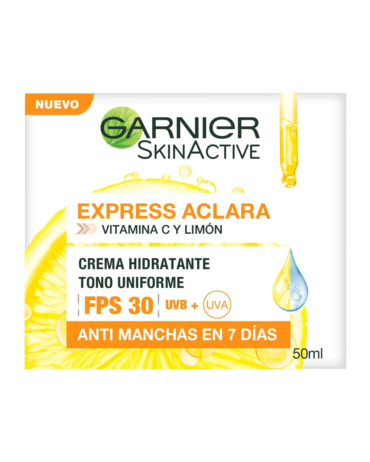 Crema Hidratante Express Aclara Garnier Skin Active