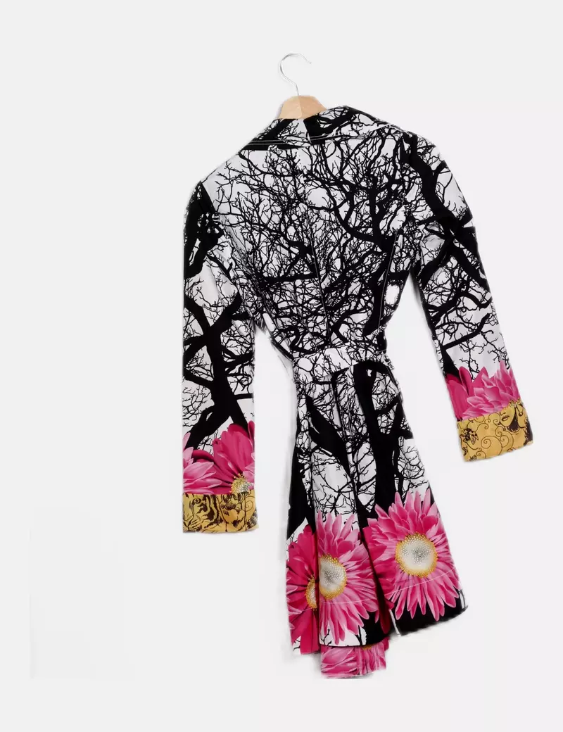 Desigual Gabardina estampado bicolor