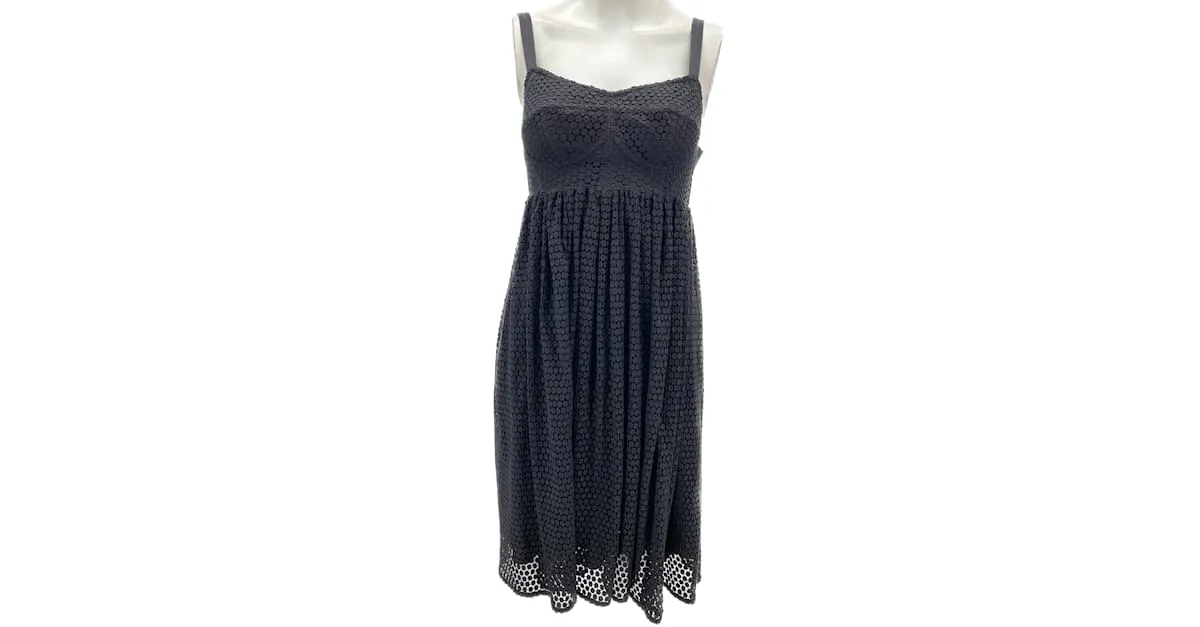 DOLCE & GABBANA Vestidos T.ÉL 38 Algodón Negro 