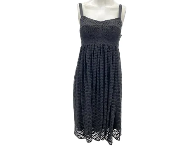 DOLCE & GABBANA Vestidos T.ÉL 38 Algodón Negro 