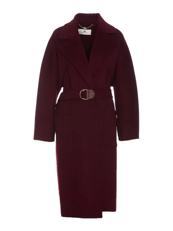 ELISABETTA FRANCHI GABARDINA  ROJO OSCURO