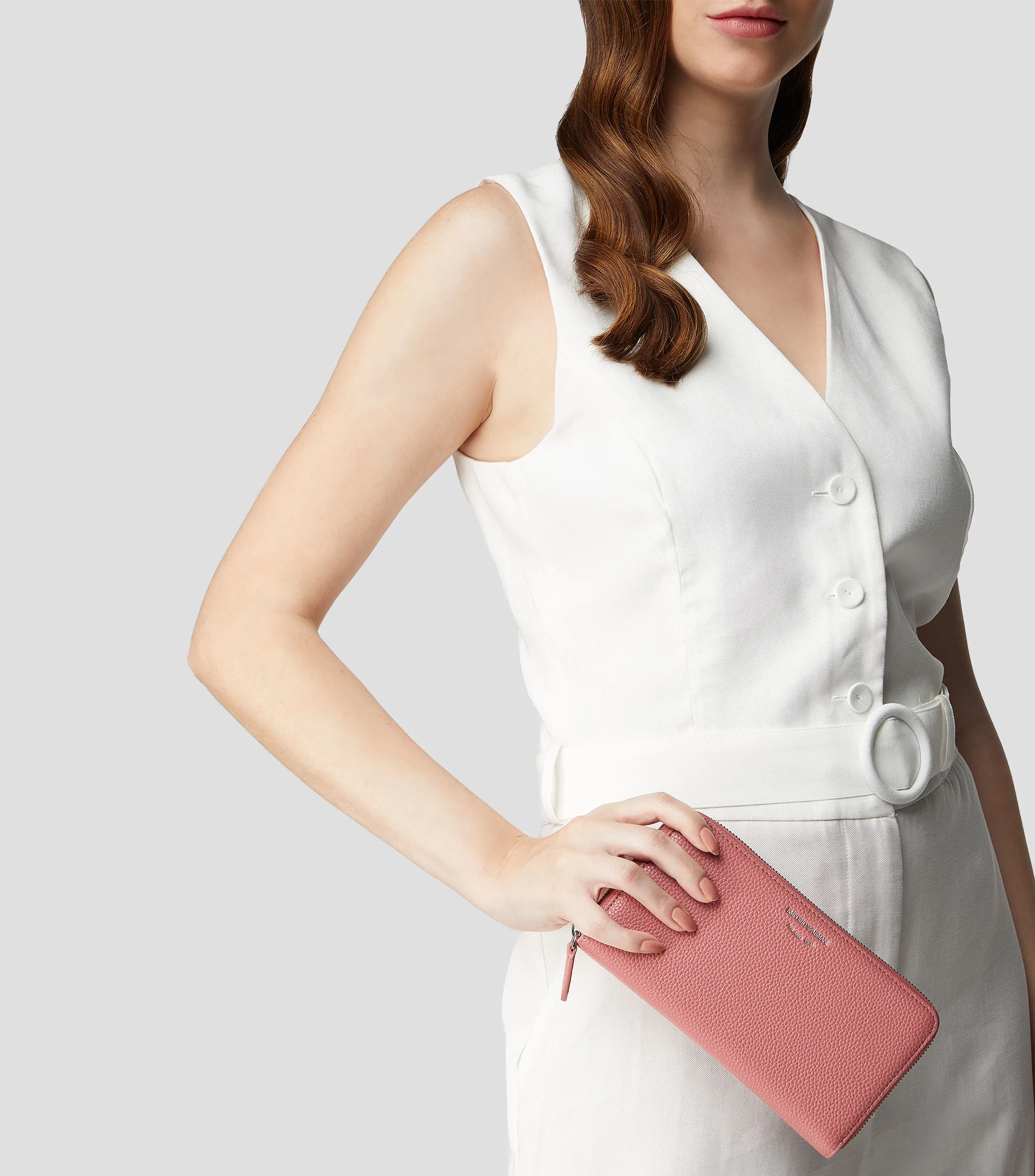 Emporio Armani Cartera lisa rosa Mujer