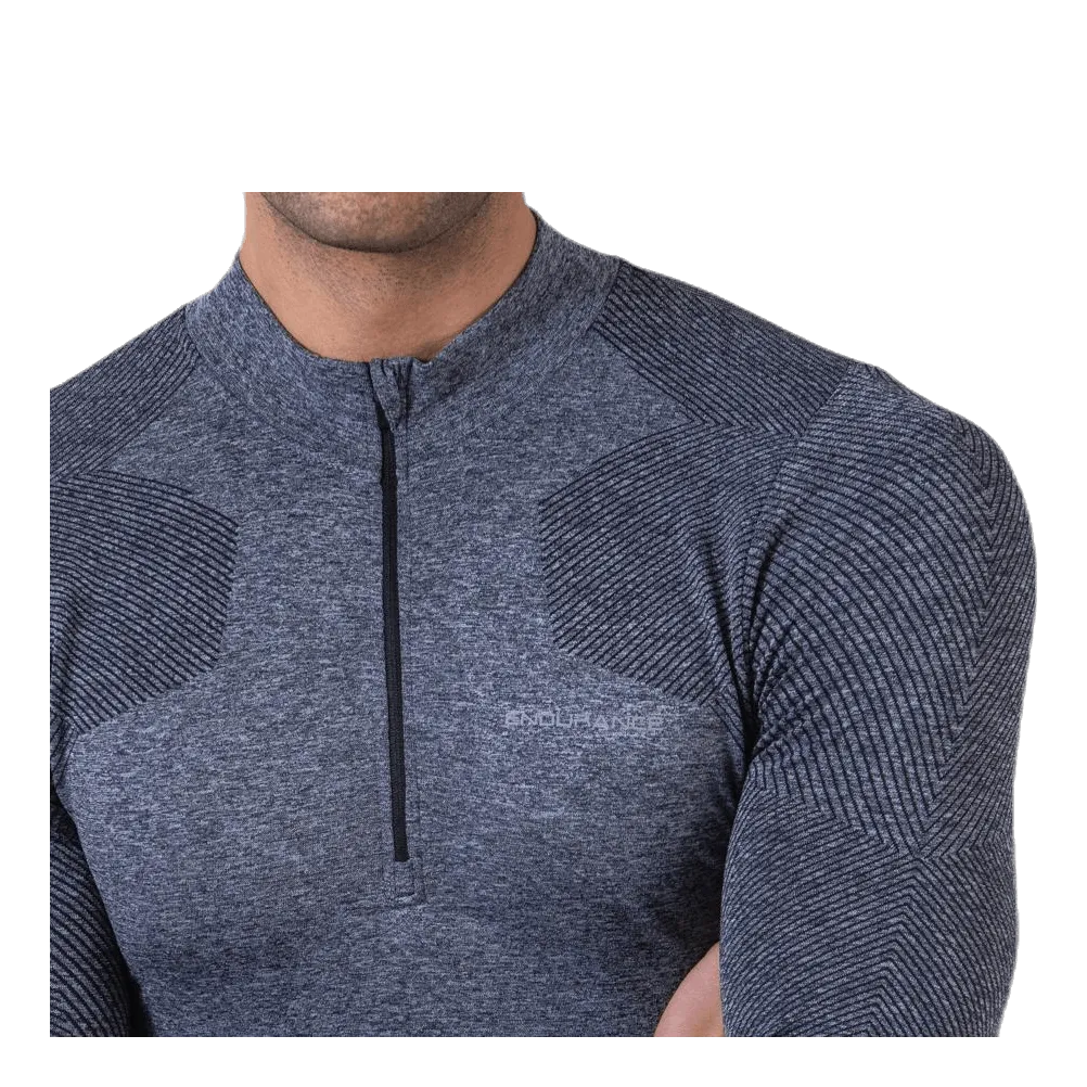 Endurance Kanen Seamless Melange Midlayer Black
