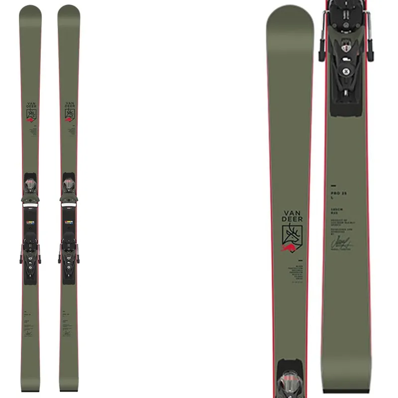 Esquís Van Deer Pro Series con fijaciones SPX 12