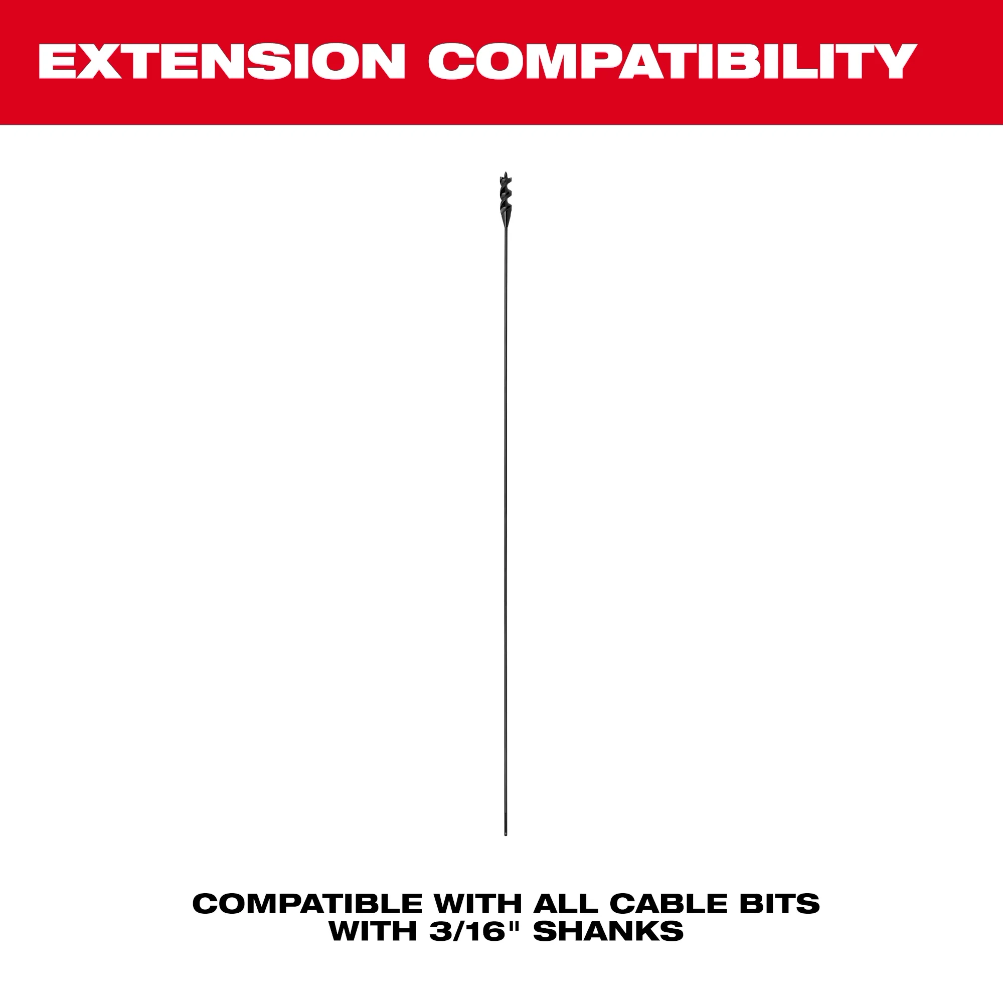 Extensiones de broca de cable