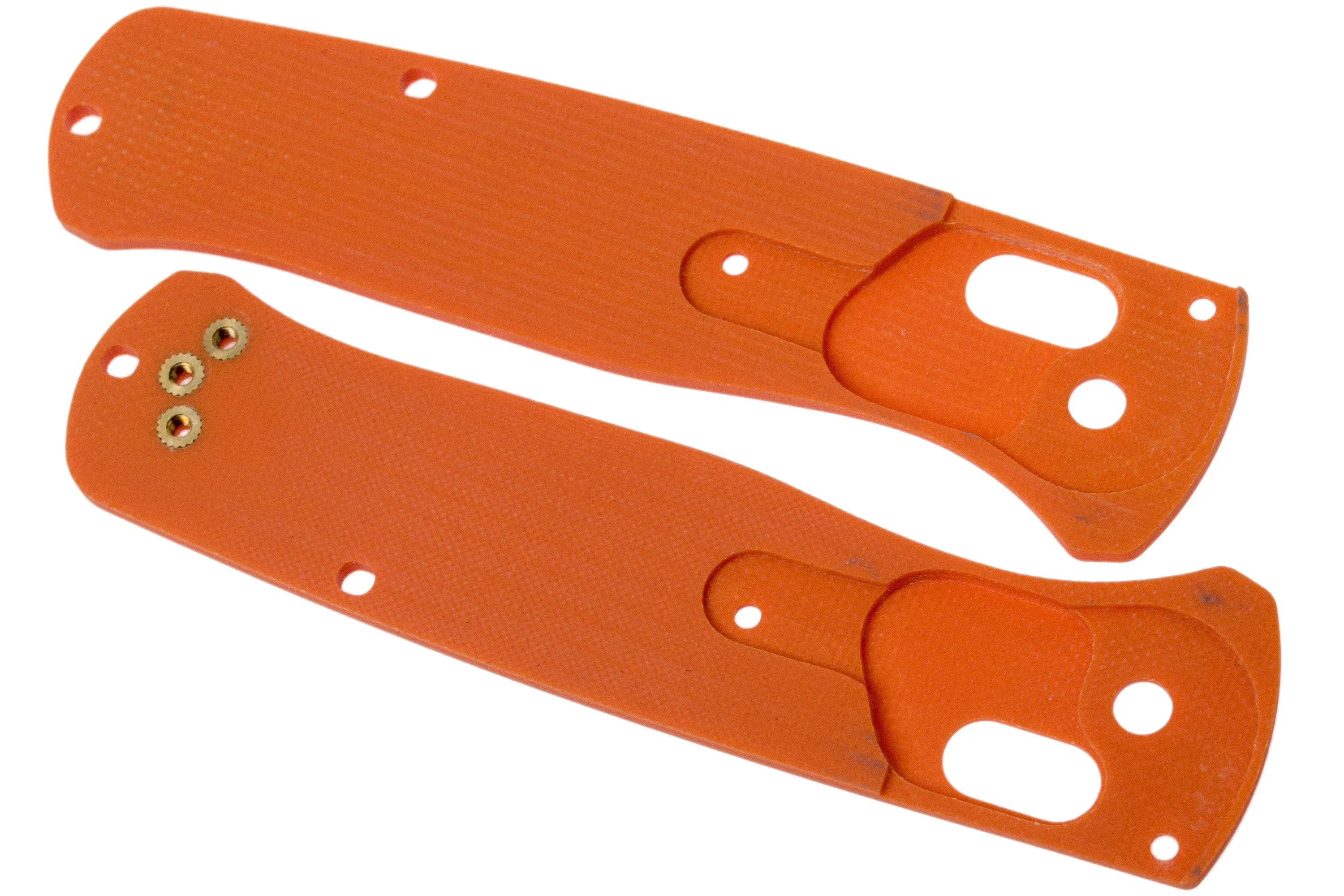 Flytanium Benchmade Bugout Scales, Orange G10