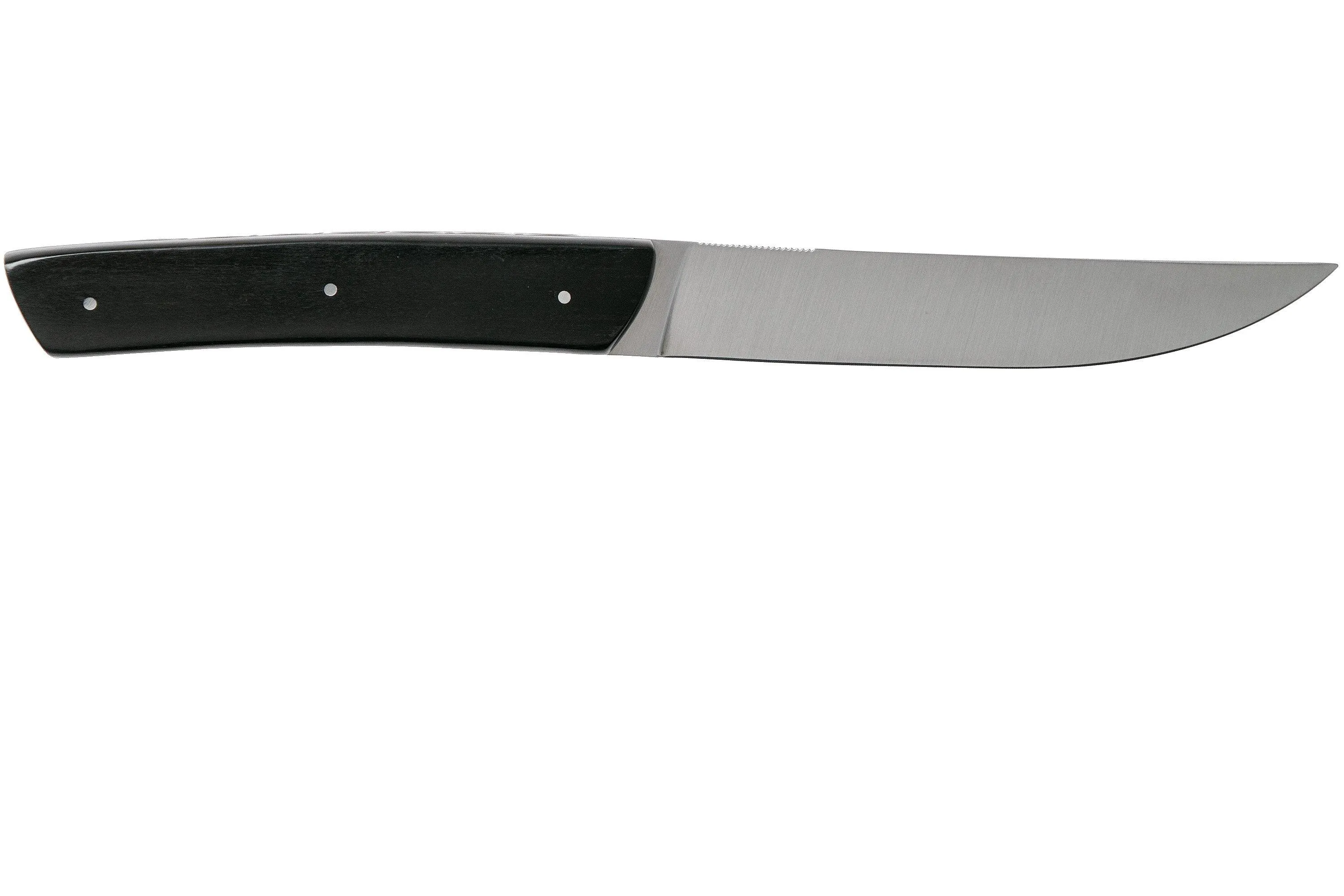 Fontenille Pataud Le Thiers juego de cuchillos para carne madera de ébano, TR2TE 2 unidades