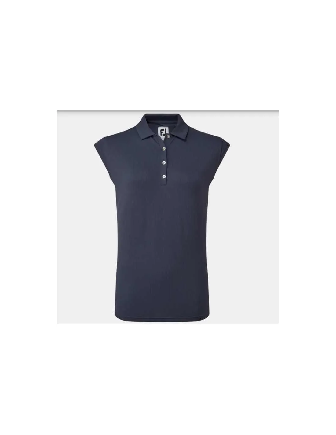 FOOTJOY SLEEVE RIB KNIT SHIRT NAVY  POLO MUJER