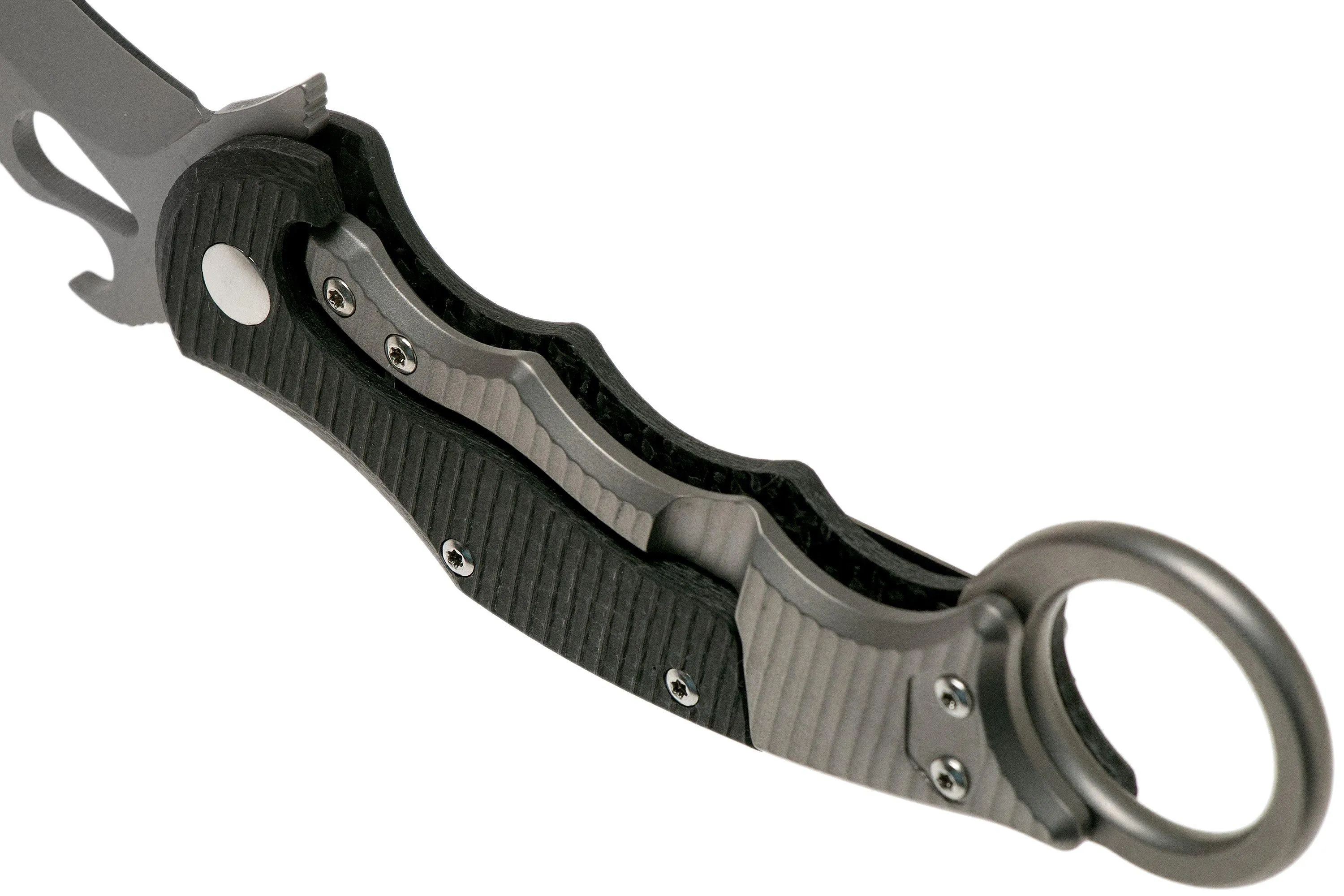 FOX KARAMBIT TITANIUM FRAMELOCK BEAD BLASTED FX599TICS, CUCHILLO KARAMBIT