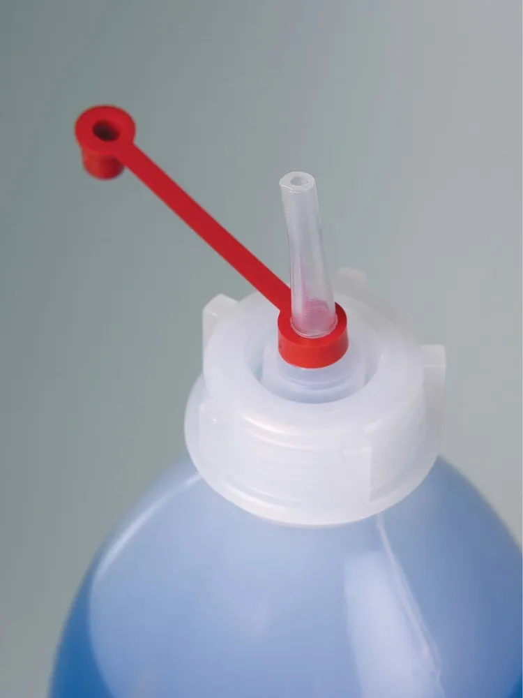 Frasco cuentagotas de LDPE, con tapón de cierre, 1000 ml, pack de 36 uds.