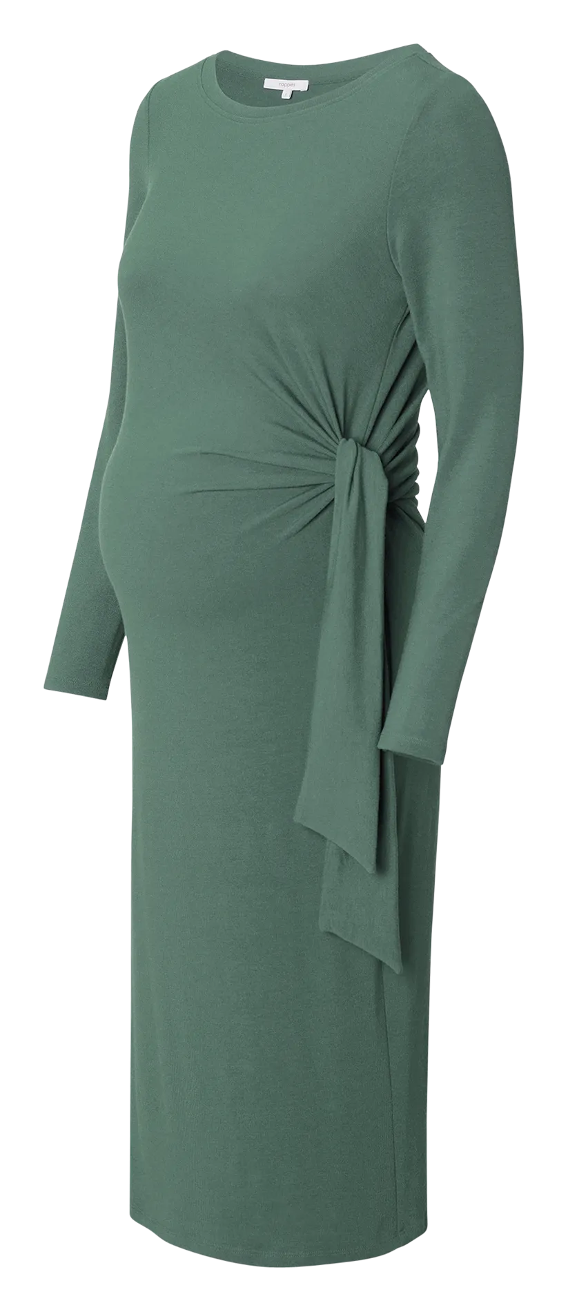 FRISCO  VESTIDO CON CUELLO REDONDO DE PREMAMá EN VERDE