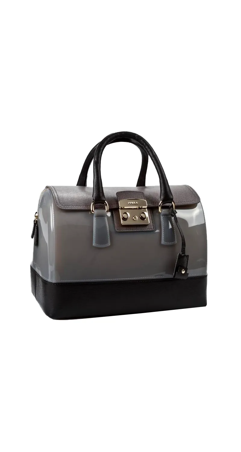 FURLA BOLSO TRICOLOR GOMA Y CUERO CANDY SATCHEL