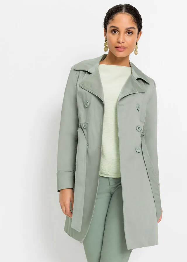 Gabardina Verde humo