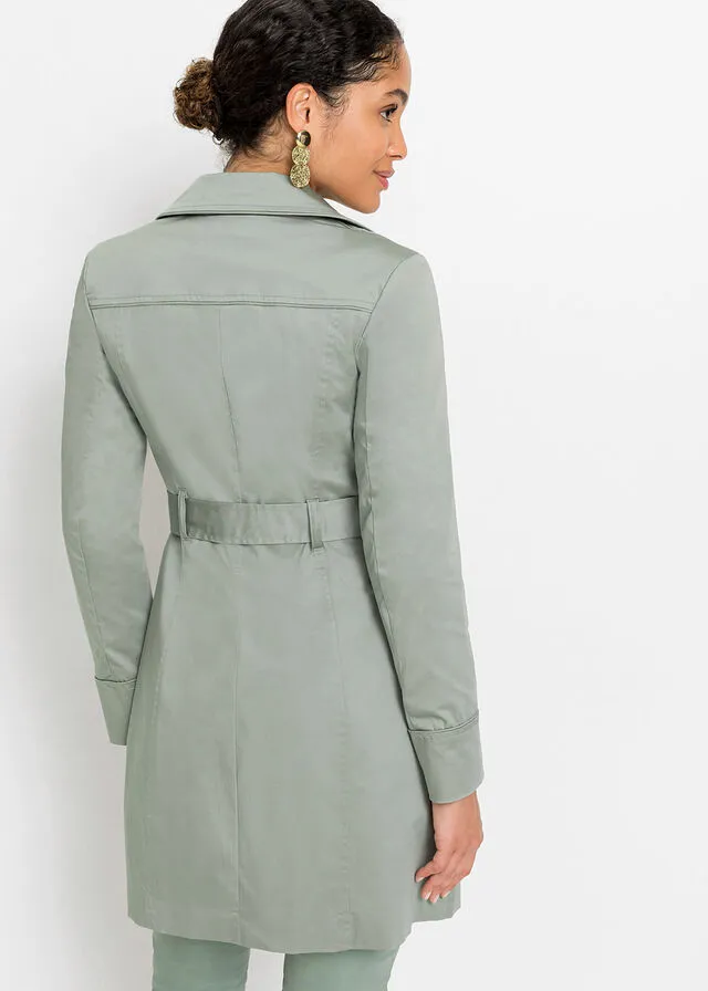 Gabardina Verde humo