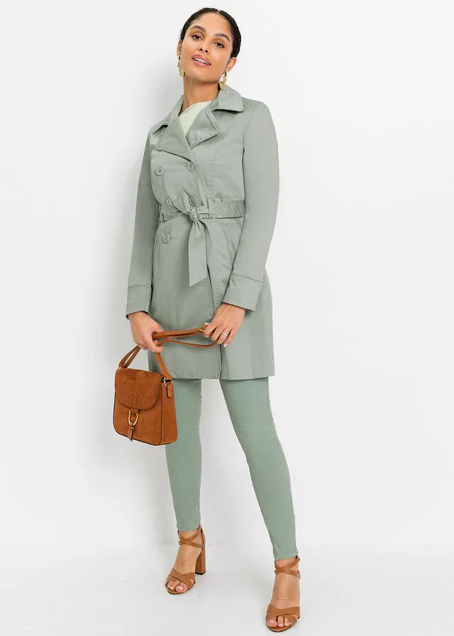 Gabardina Verde humo