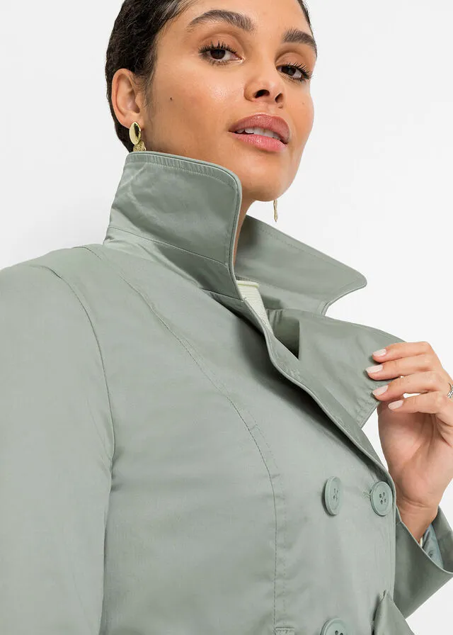 Gabardina Verde humo