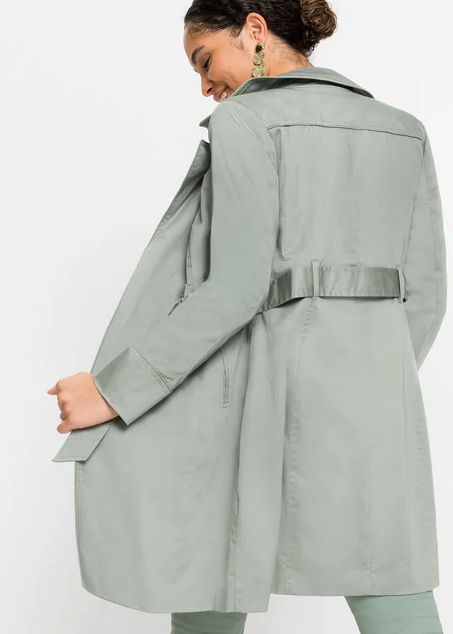 Gabardina Verde humo