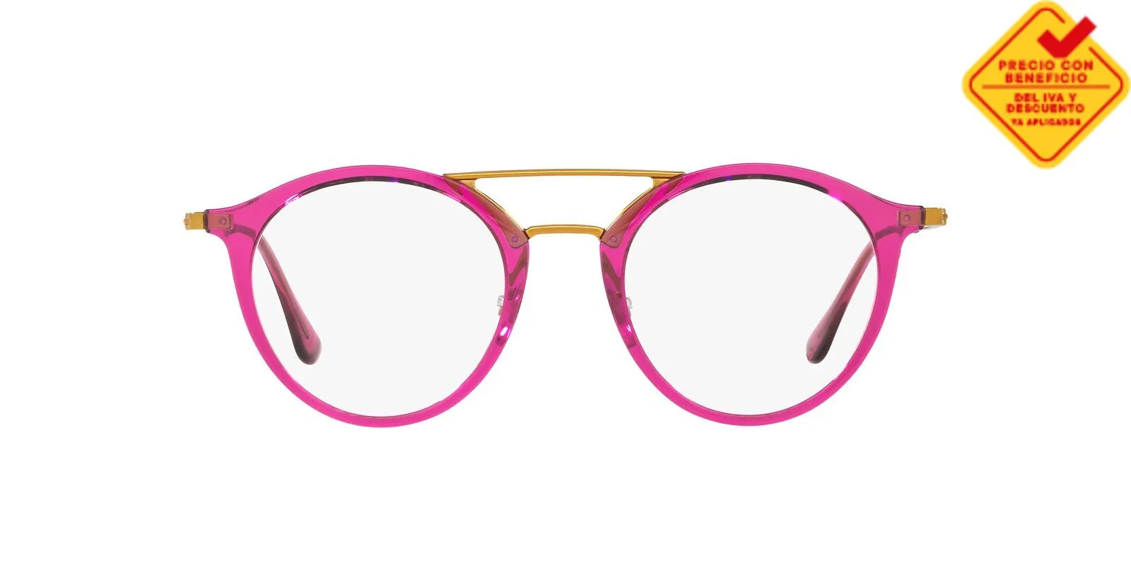 Gafas oftálmicas Ray Ban 0RX7097 Unisex Color Rosado