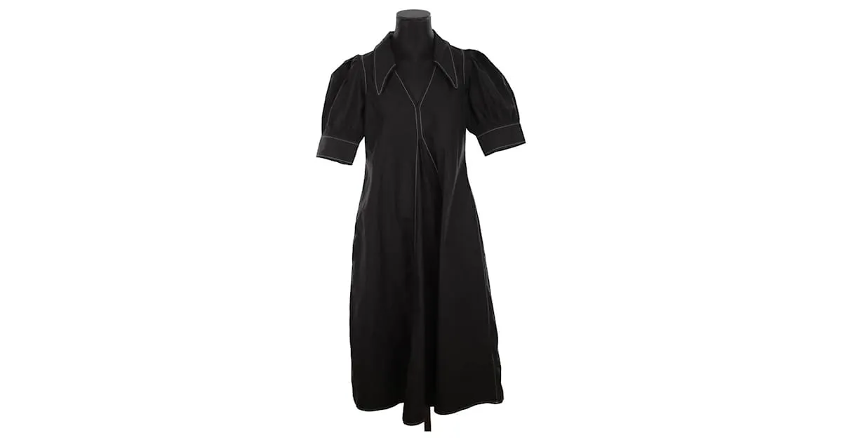 Ganni Vestido negro 