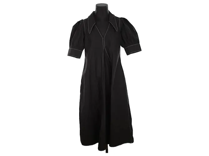 Ganni Vestido negro 