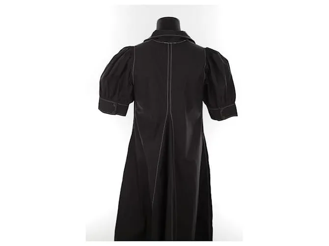 Ganni Vestido negro 