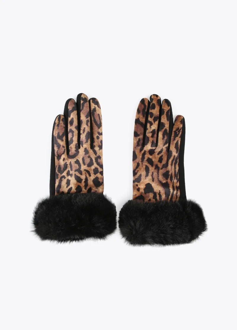 Guantes animal print Lola Casademunt