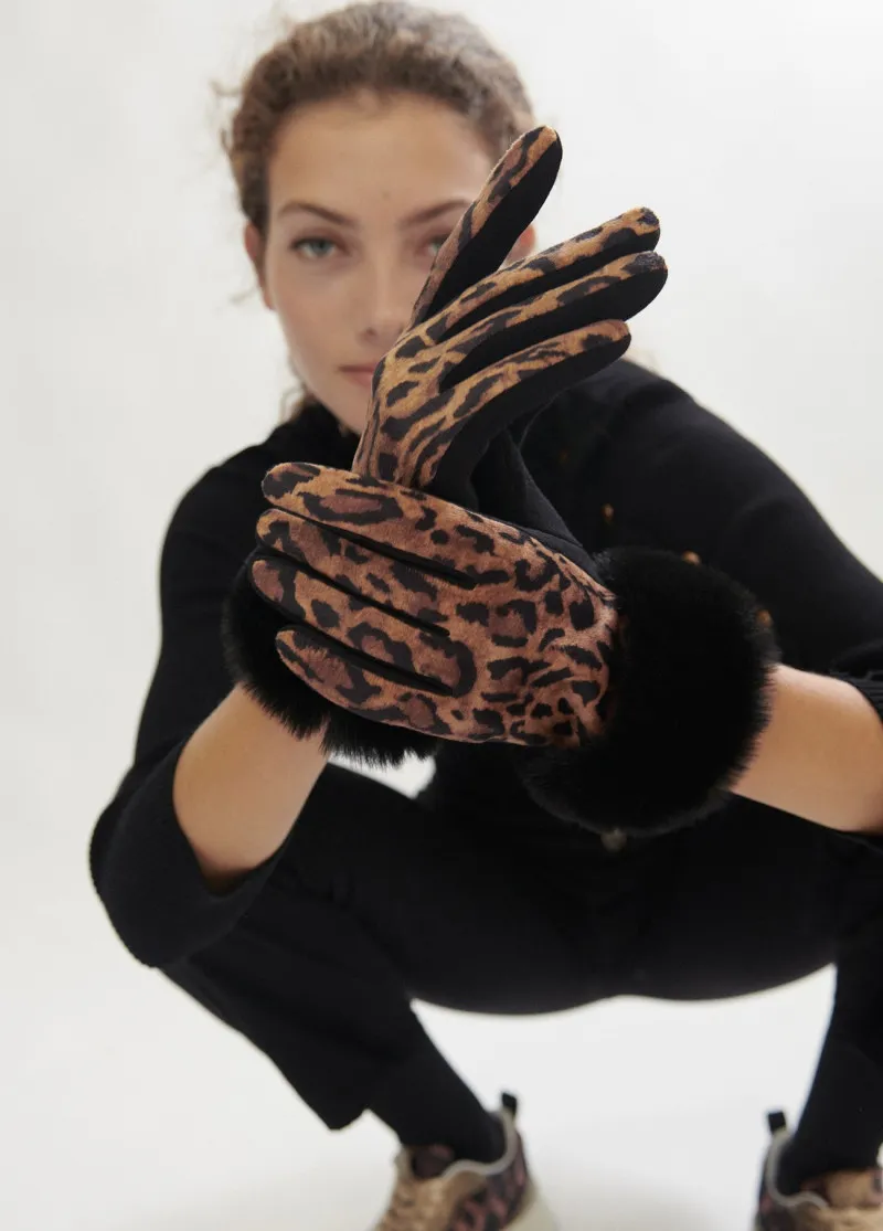 Guantes animal print Lola Casademunt