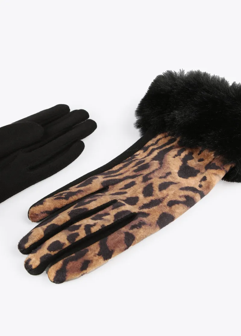 Guantes animal print Lola Casademunt