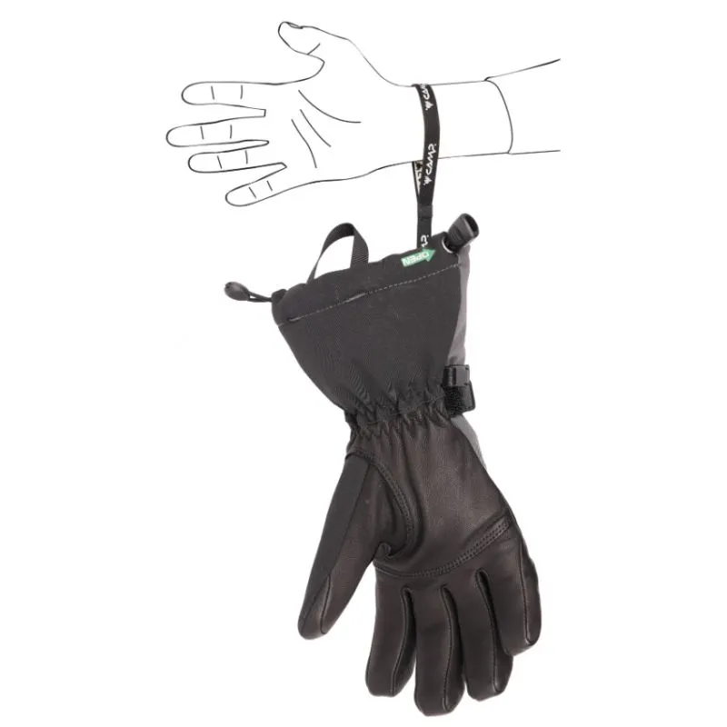 Guantes Camp GEKO ALPINE (NEGRO / GRIS)