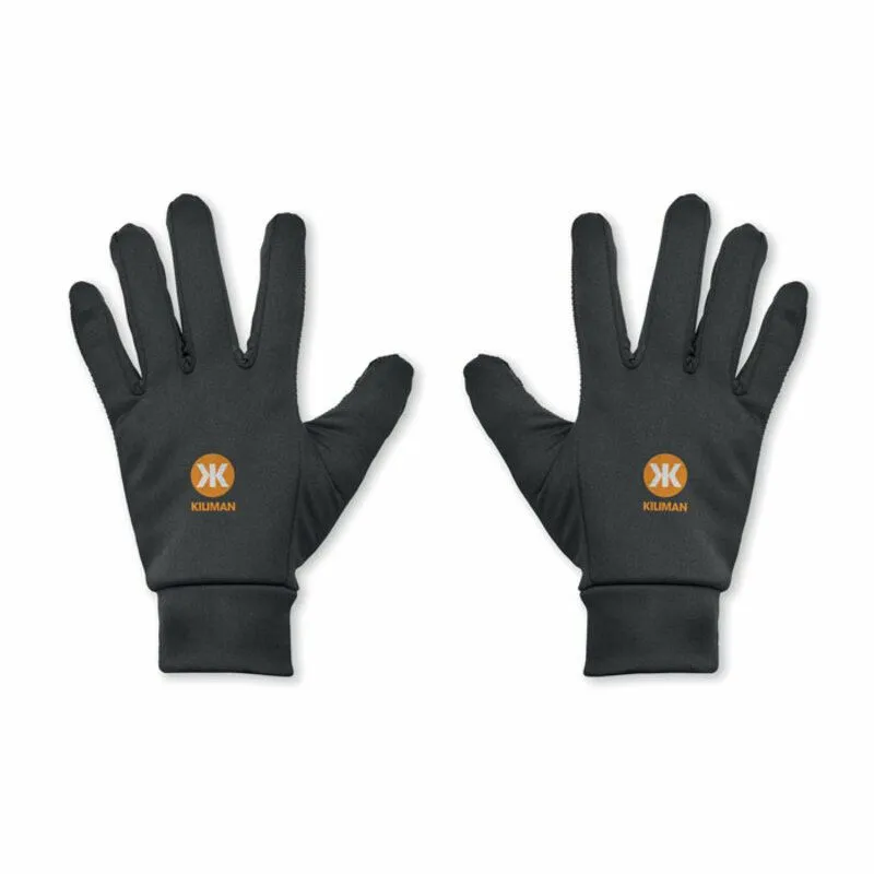 Guantes deportivos táctiles promocionales de poliéster Lesport