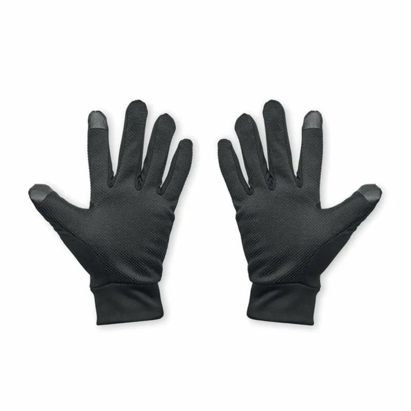 Guantes deportivos táctiles promocionales de poliéster Lesport
