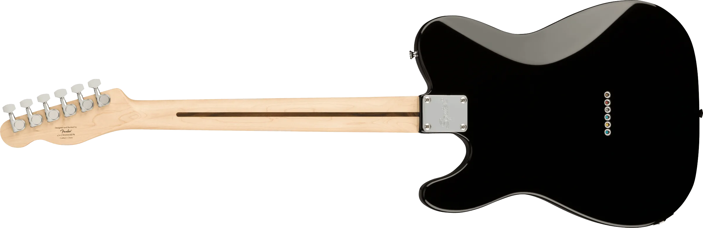 Guitarra Electrica Fender Squier Affinity Series™ Telecaster® Deluxe, diapasón de arce, golpeador negro, negro 0378253506 