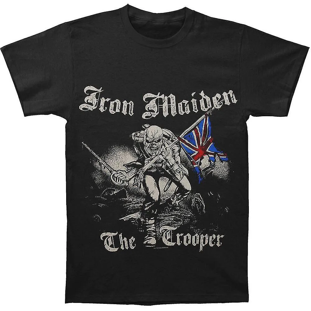 Iron Maiden Unisex Adult Sketched Trooper Back Print camiseta