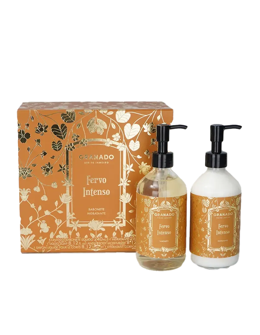 Jabon Liquido Y Crema Hidratante Duo Fervo Intenso