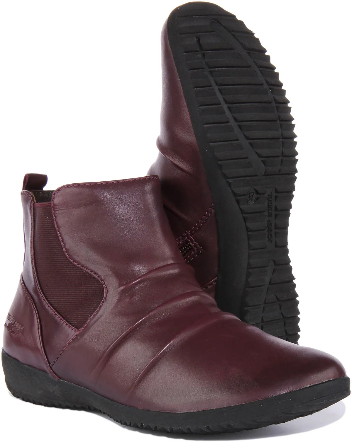Josef Seibel Naly 60 Bota Chelsea de piel suave para mujer en negro