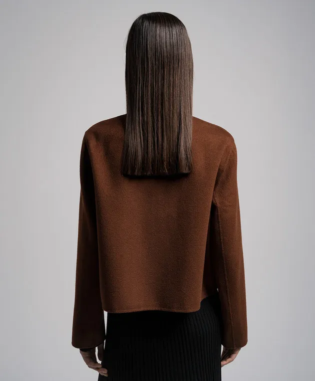 JOSEPH Brown wool and silk jacket