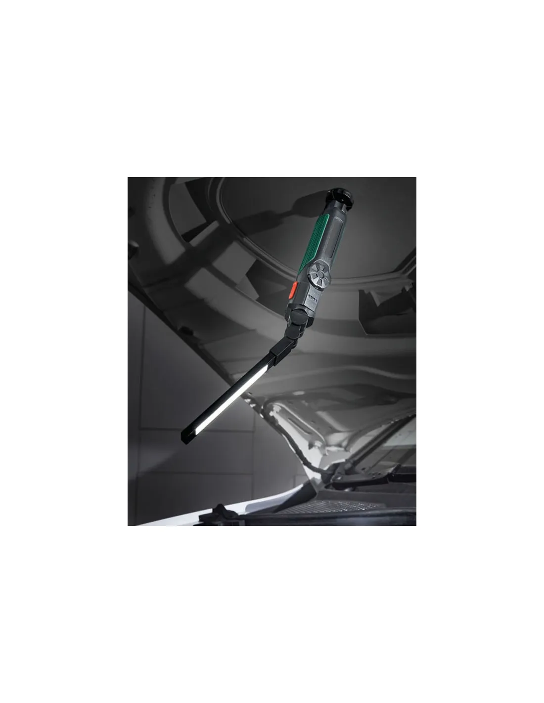 Juego de 2 Linternas de Taller LED recargable USB EXTRALARGA 40CM con rotación 360°  Iman y Regulador de luz | 1500 mAh, 600 Lm