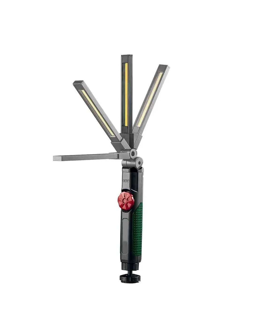 Juego de 2 Linternas de Taller LED recargable USB EXTRALARGA 40CM con rotación 360°  Iman y Regulador de luz | 1500 mAh, 600 Lm