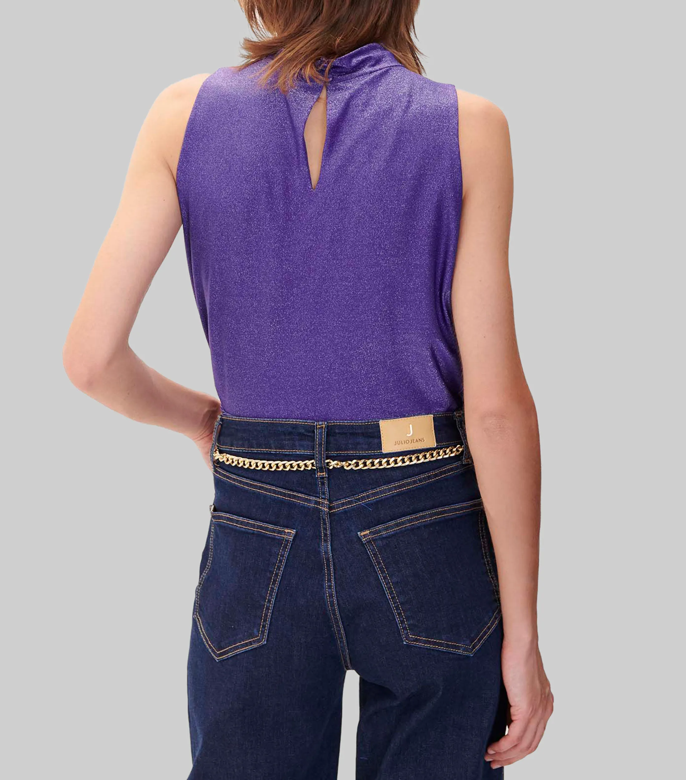 Julio Blusa De Punto Abertura En Escote Mujer