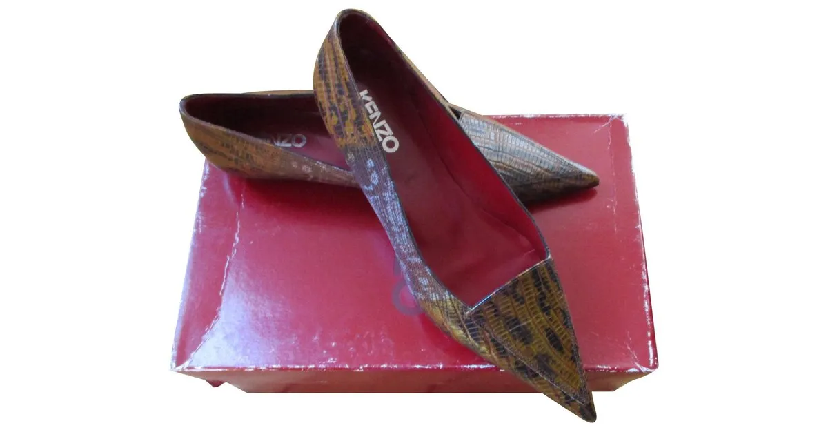 Kenzo, bailarinas de becerro iguana, 36. Multicolor 